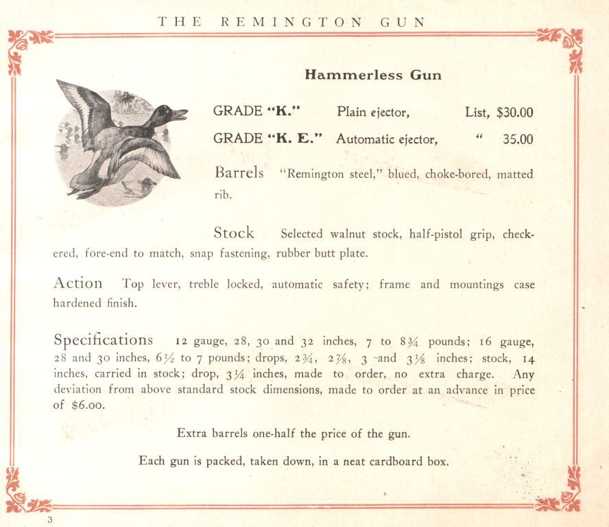 1906 Remington Arms Co. catalog