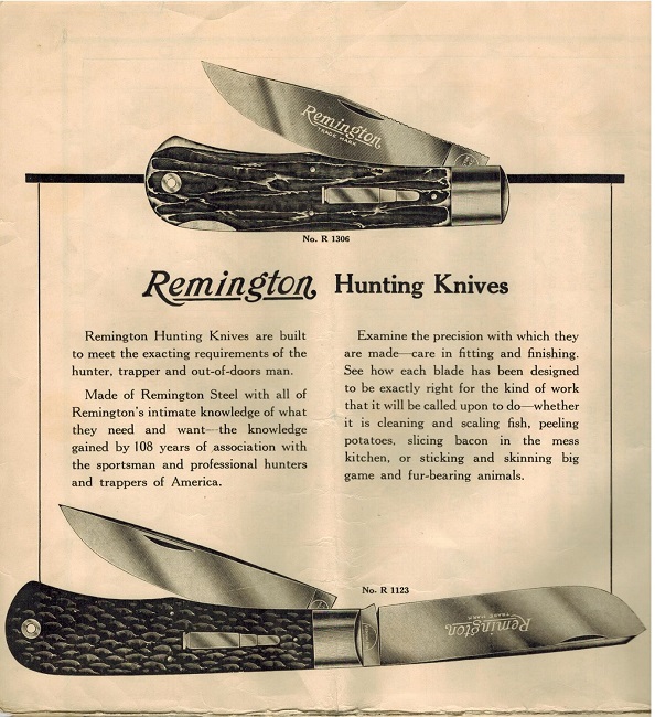 Remington Game Load Trails hunting knives