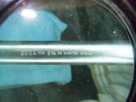 20 GA.for 2 3/4 or shorter shells