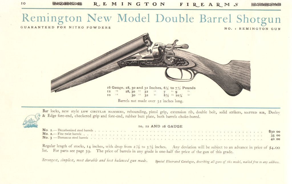 Remington New Model Double Barrel Shot Gun, 1901 catalogue, pg 10.jpg