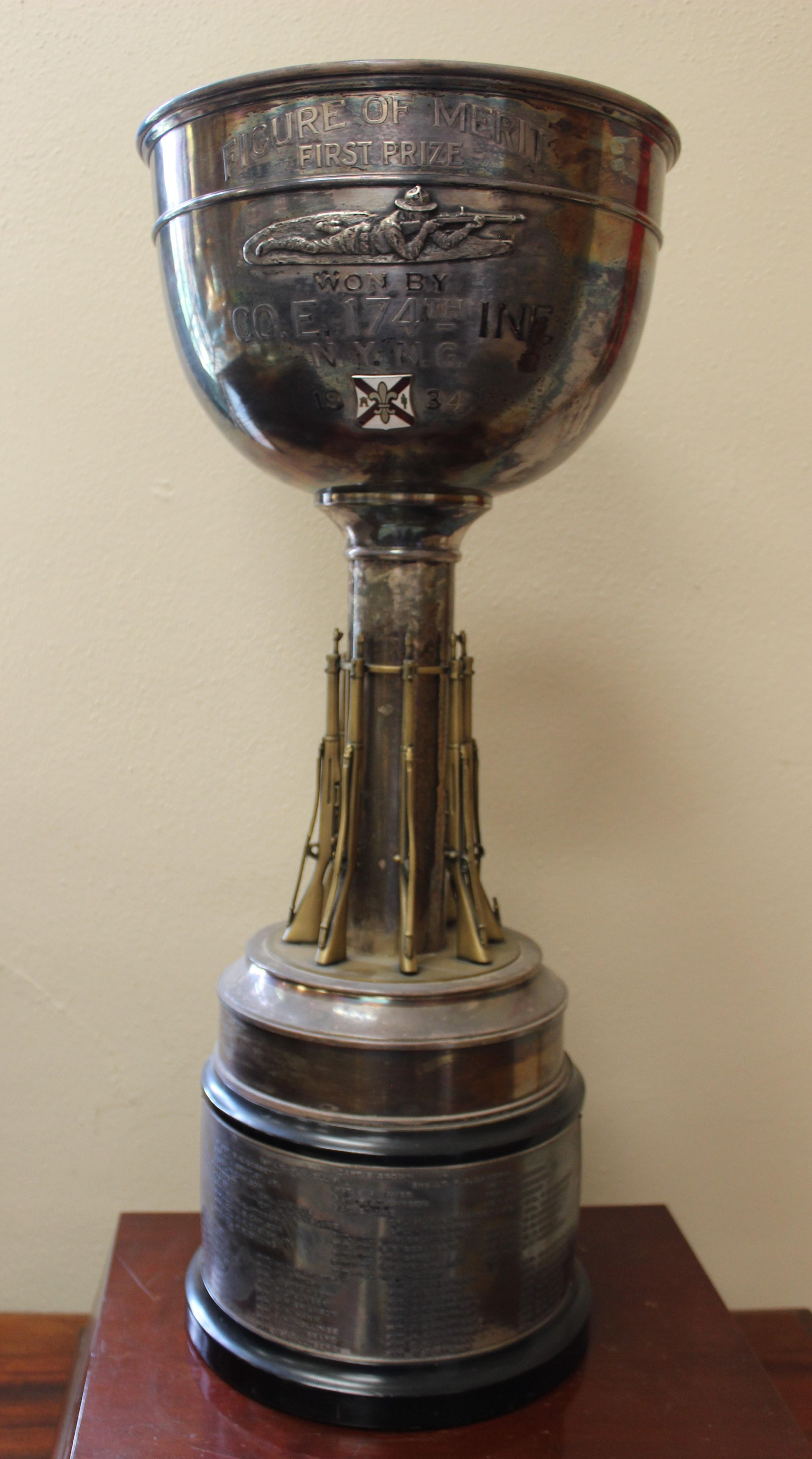 Jamestown Armory. One of the shooting trophies.