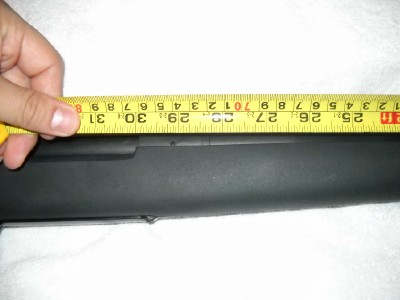 I had a barrel and break this long installed because the 375 RUM does kick.  this rifle is not bad to shoot, it really shoves not kicks.