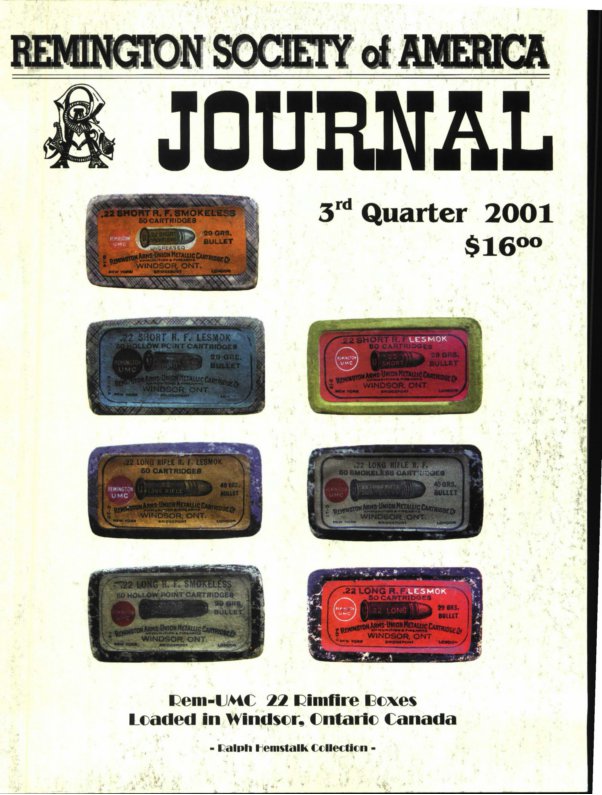 The 3rd Quarter 2001 RSA Journal