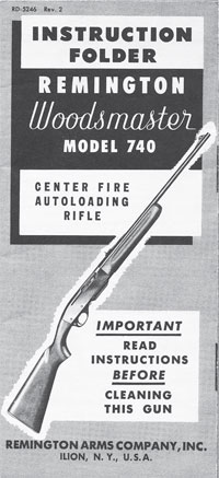 Remington Model 740, Model 742 and Model 7400 Autoloading Rifles