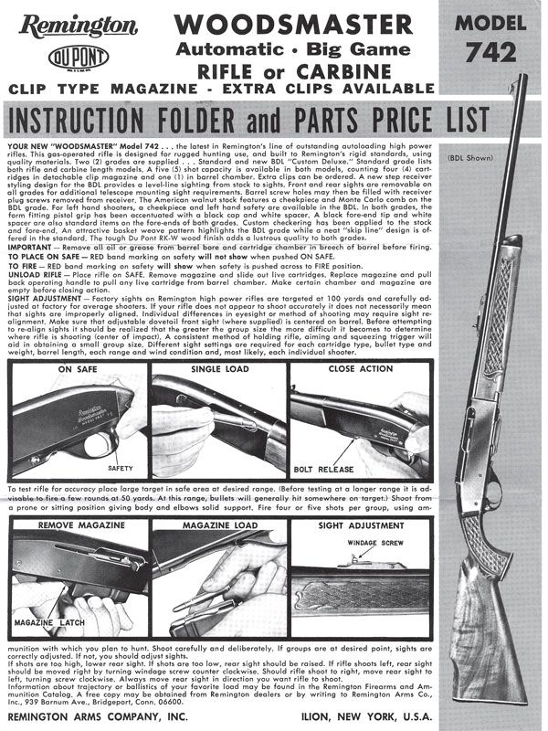 Numbers remington woodsmaster 740 serial Remington Model