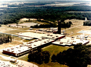 An aerial view of Remington's Ammunition Plant in Lonoke, Arkansas.