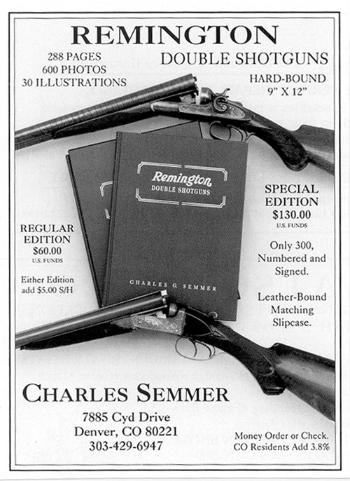 REMINGTON DOUBLE SHOTGUNS by Charles Semmer.