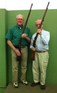 Ed Hull (L) with original Remington Swedish rifle and Jim Howat (R) with Swedish made rifle.